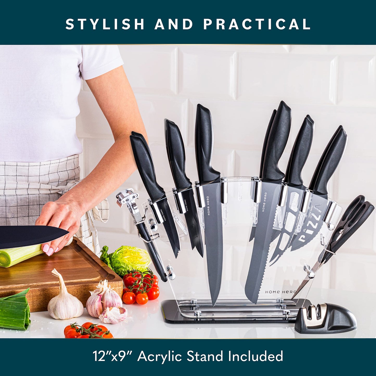 Home Hero Kitchen Knife Set, Steak Knife Set & Kitchen Utility Knives