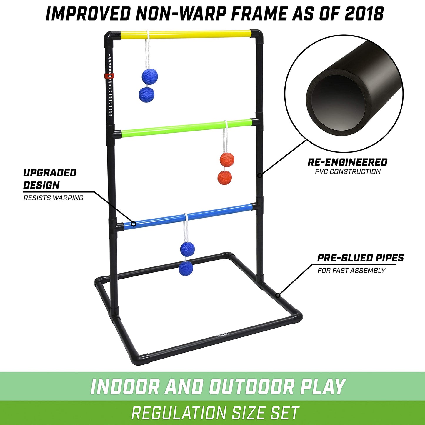 GoSports Ladder Toss Indoor & Outdoor Game Set
