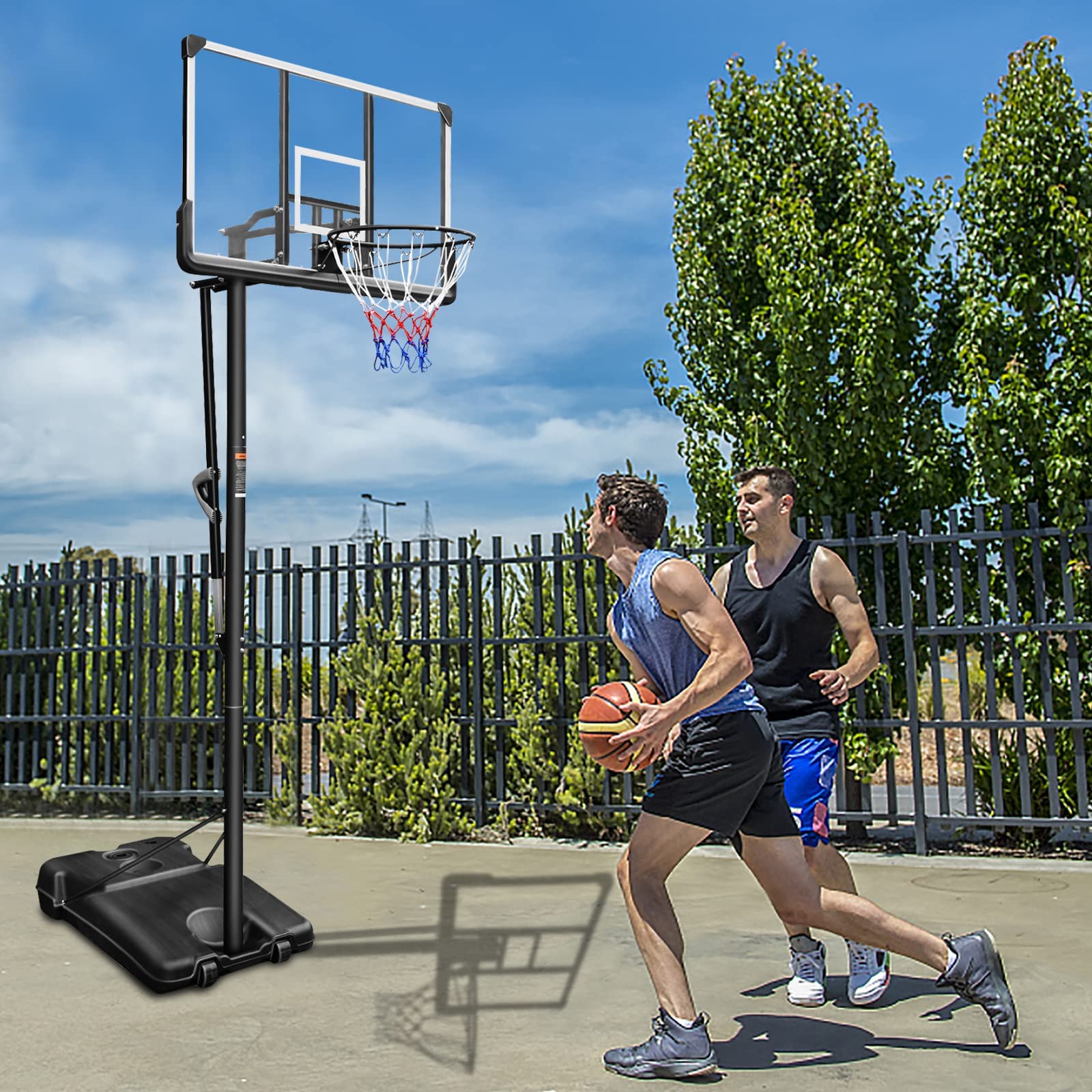 Vitalmeter Basketball Goal Hoop Portable Basketball
