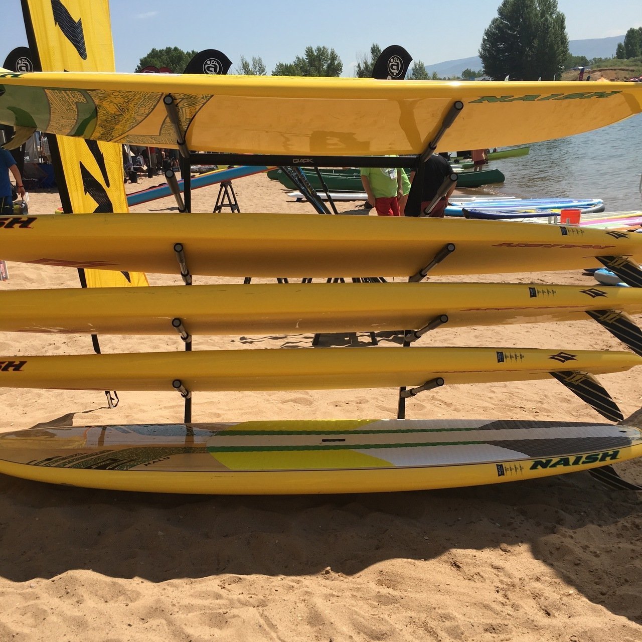 Steves Rack Shack 4 Space Horizontal Surfboard Freestanding
