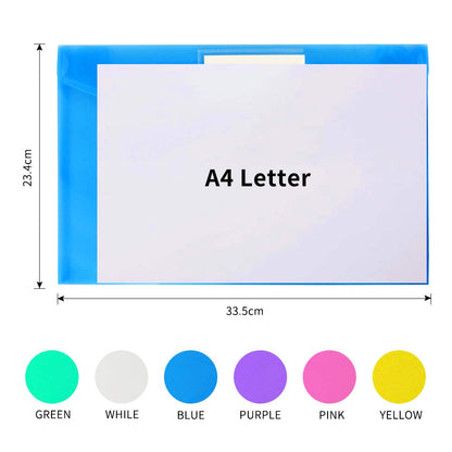 OUTYLTS 11 Pack Plastic Poly Filing Envelopes