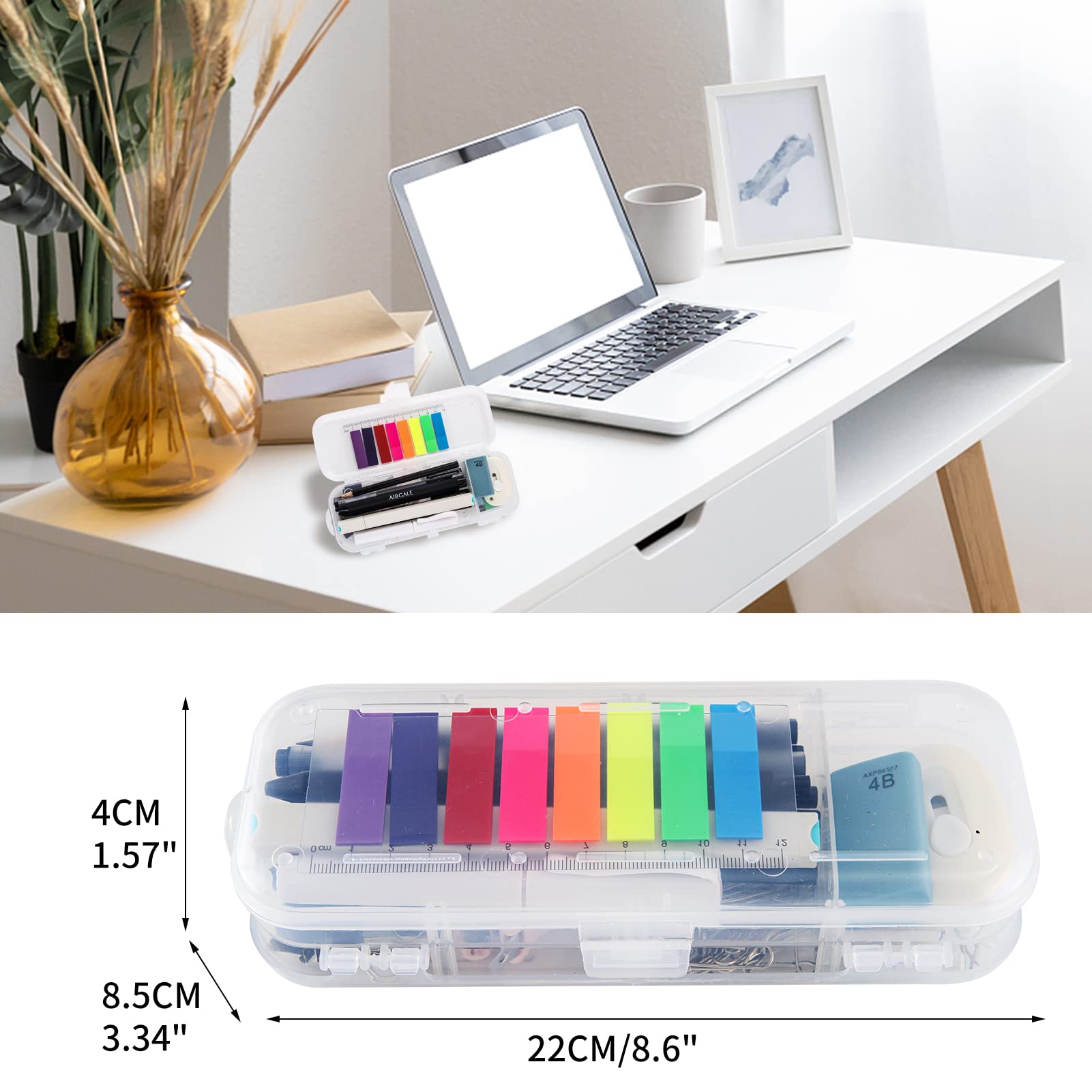 123 Pcs Office Supplies Kit with Desk Organizers