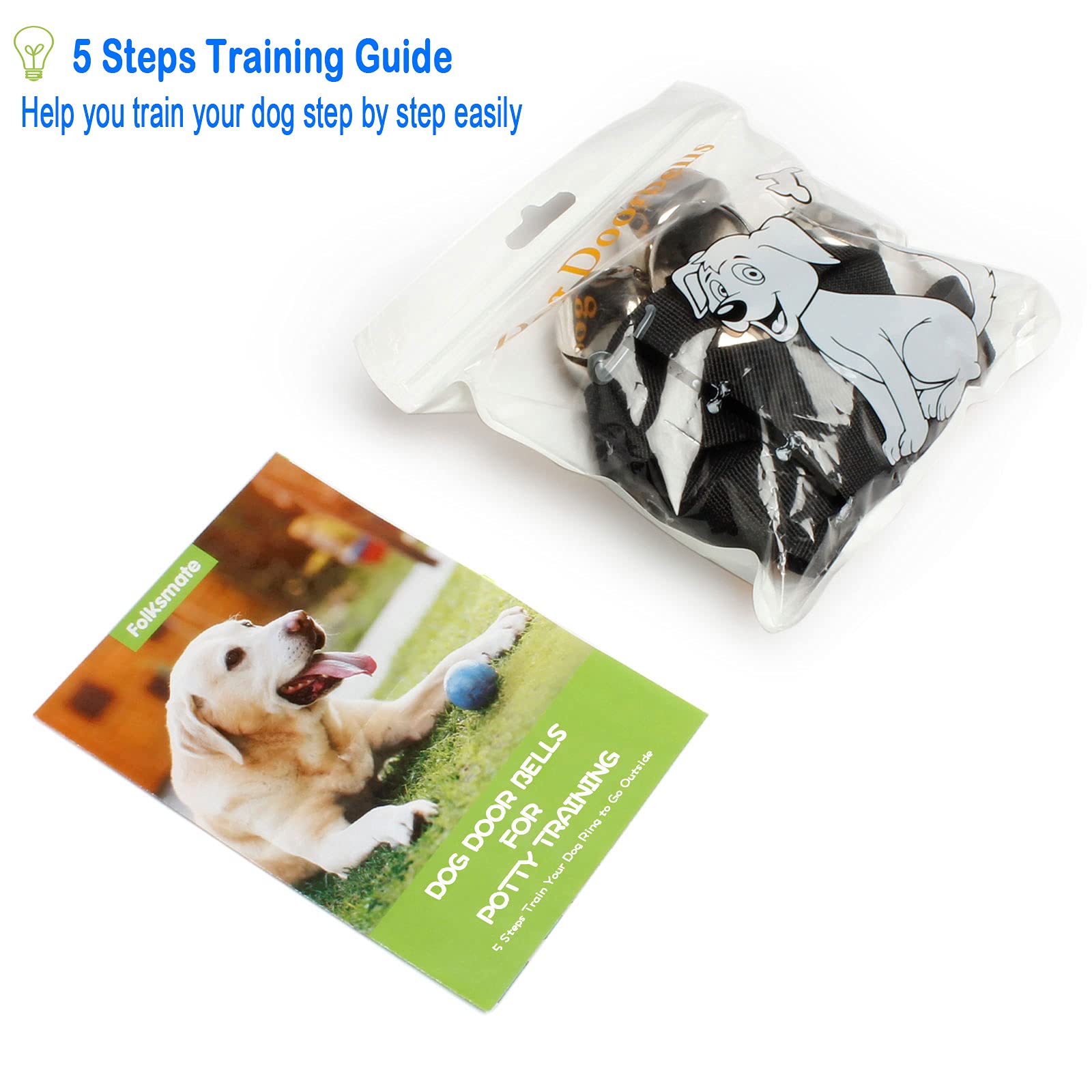 FOLKSMATE Dog Doorbells for Potty Training