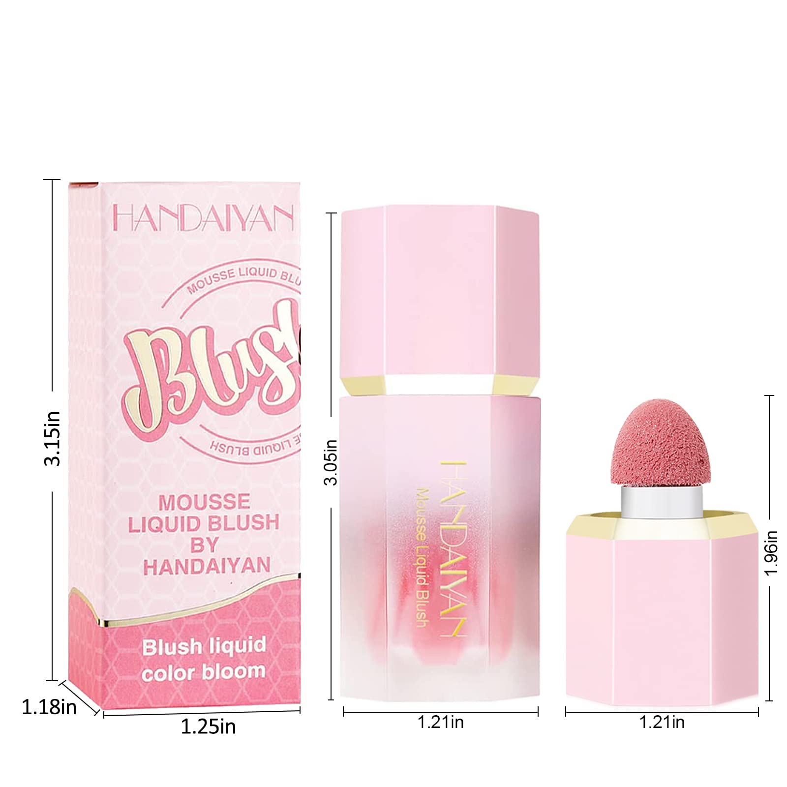GL-Turelifes Cream Liquid Blush Makeup, Air Cushion Blush