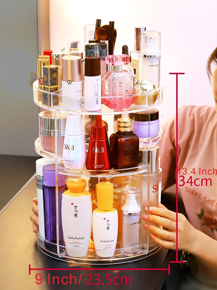 Makeup Organizer, 360 Degree Rotating