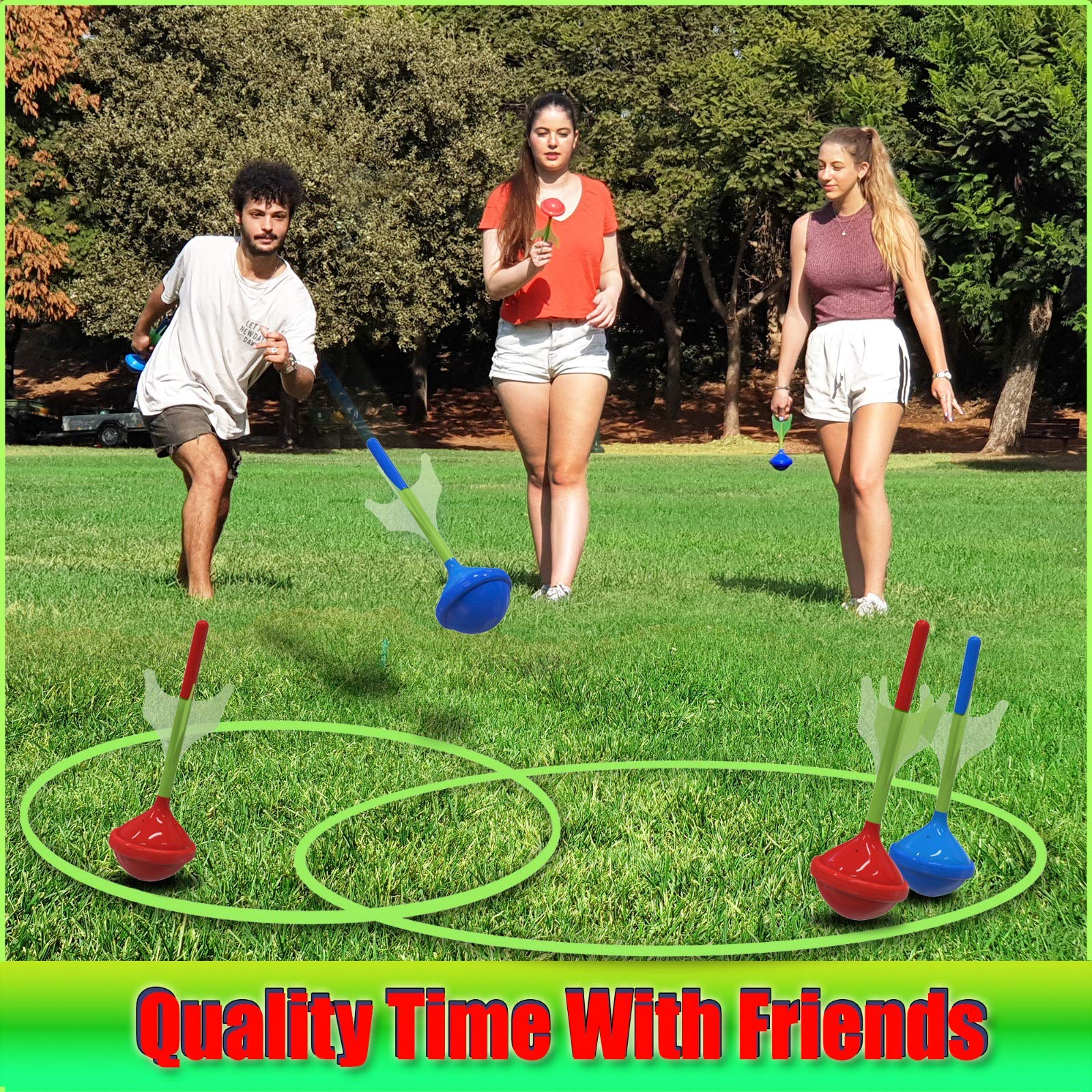 NOMNOM TOYS, Glow in The Dark Lawn Darts Game