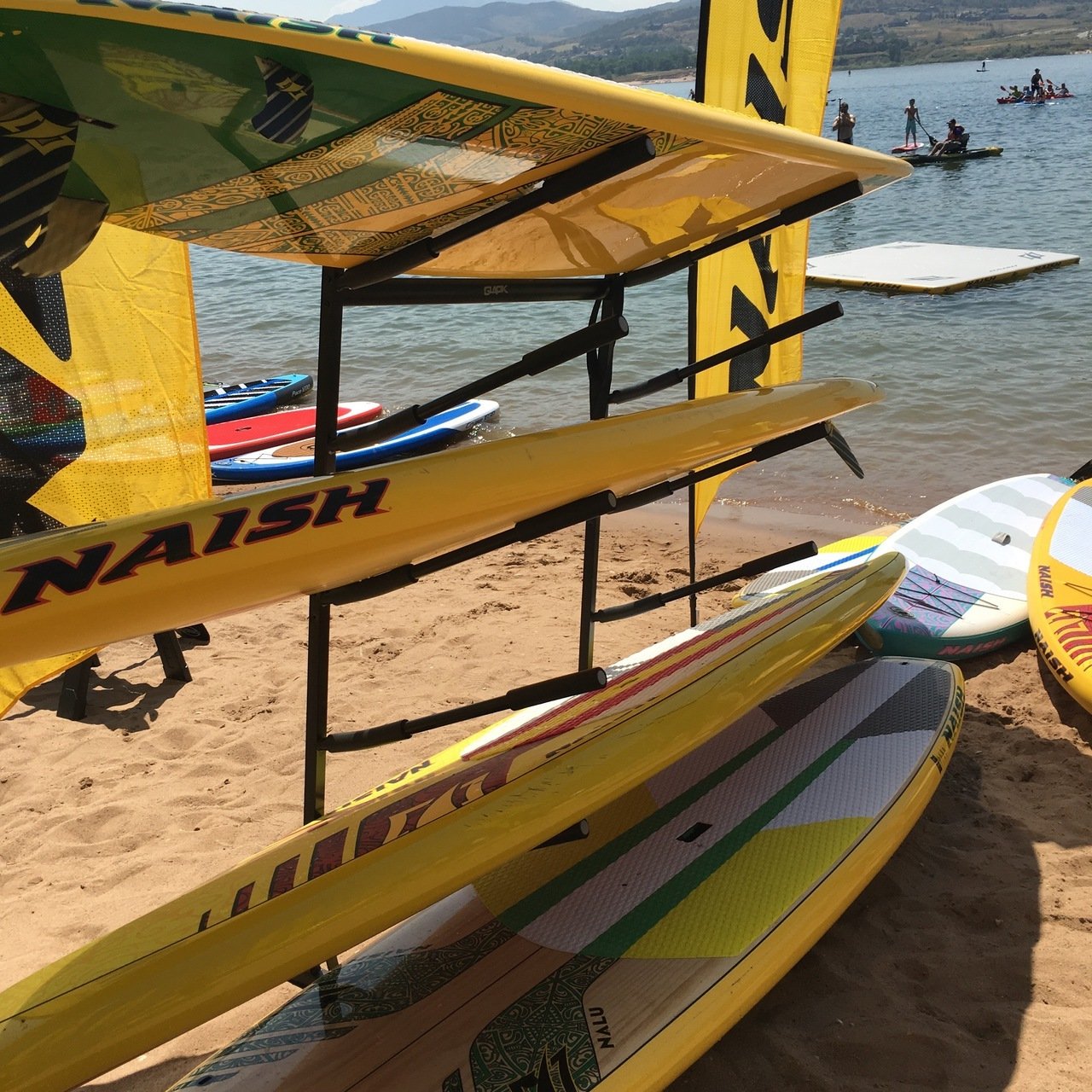 Steves Rack Shack 4 Space Horizontal Surfboard Freestanding