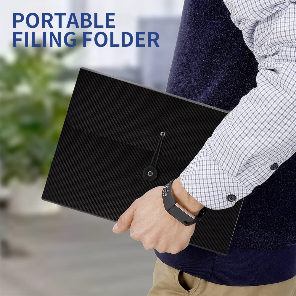 2Pcs Expanding File Folder, 13 Pockets Accordion File Holder Organizer
