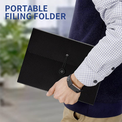 2Pcs Expanding File Folder, 13 Pockets Accordion File Holder Organizer