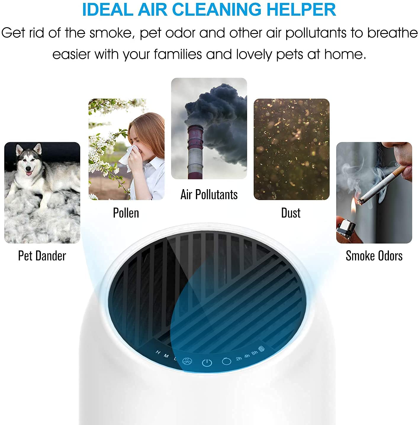 MOOKA Air Purifiers for Home Large Room 880ft²