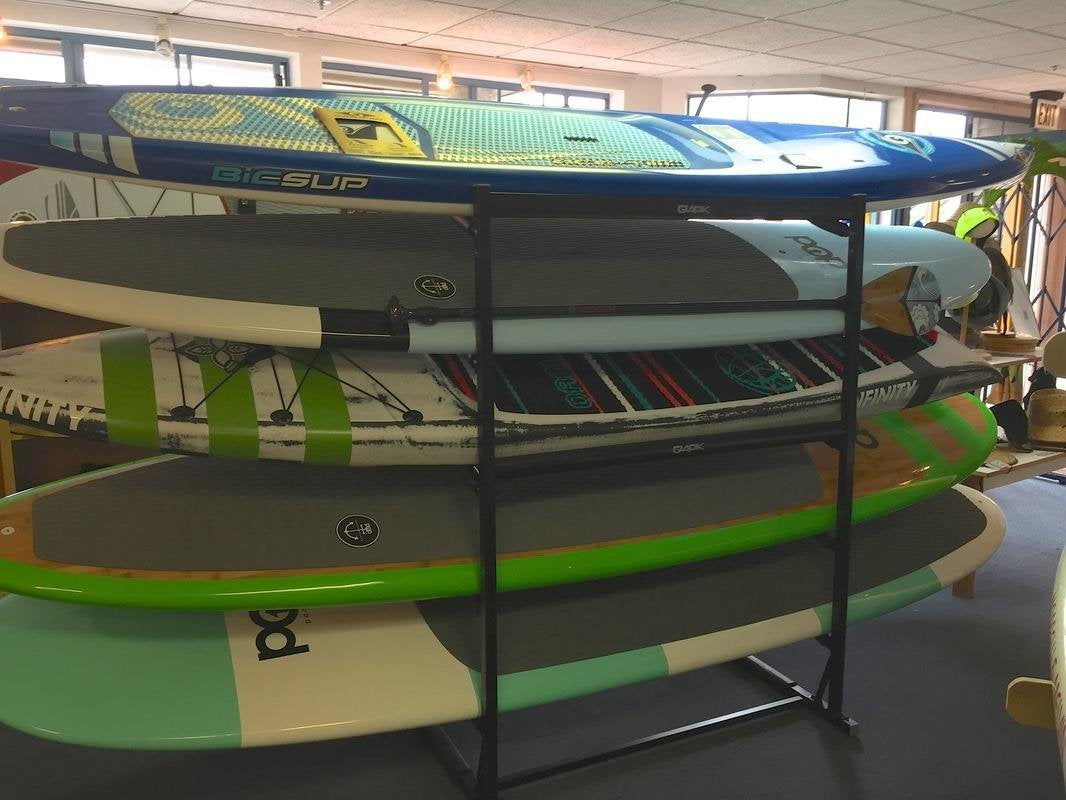 Steves Rack Shack 4 Space Horizontal Surfboard Freestanding