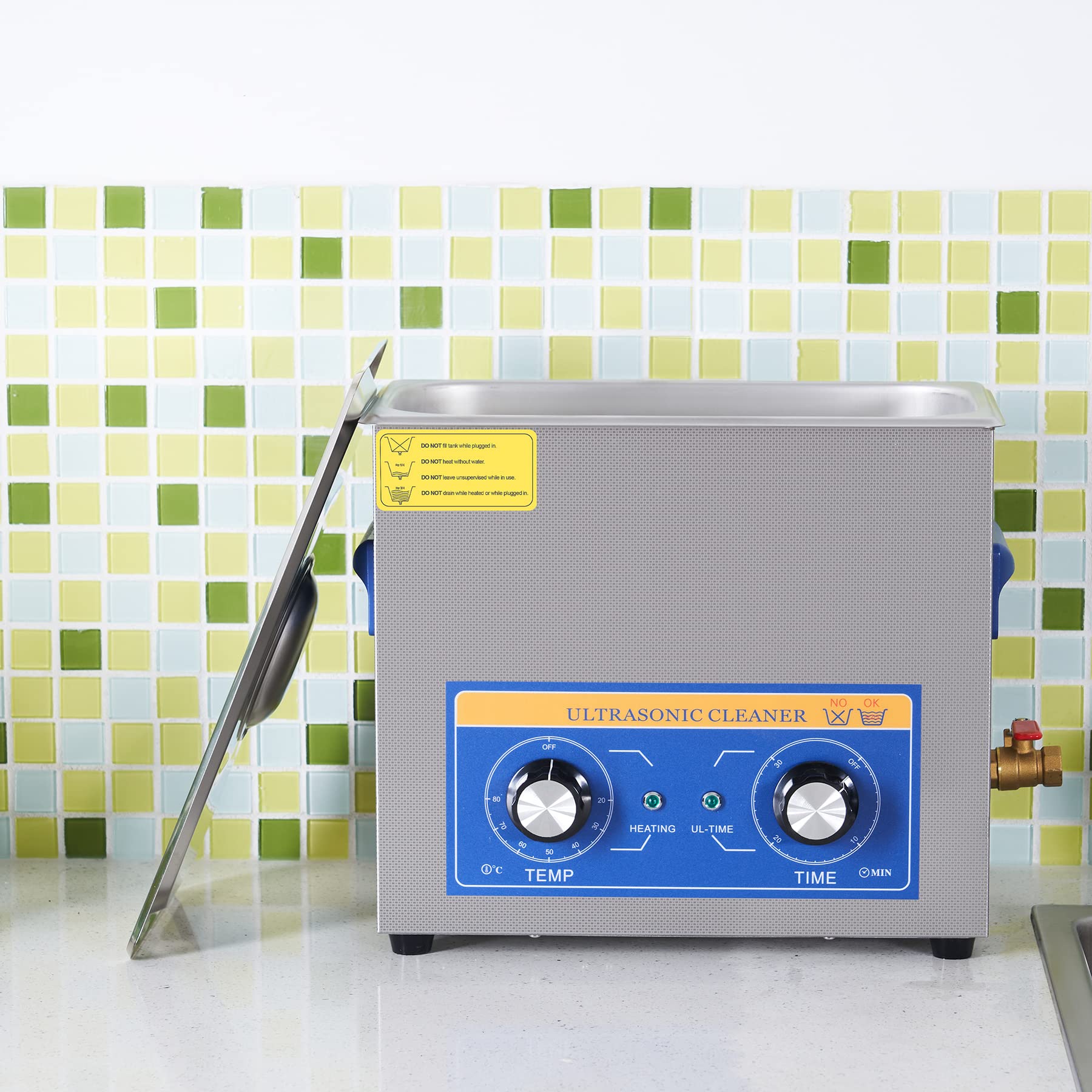 CREWORKS Ultrasonic Cleaner with Heater and Timer