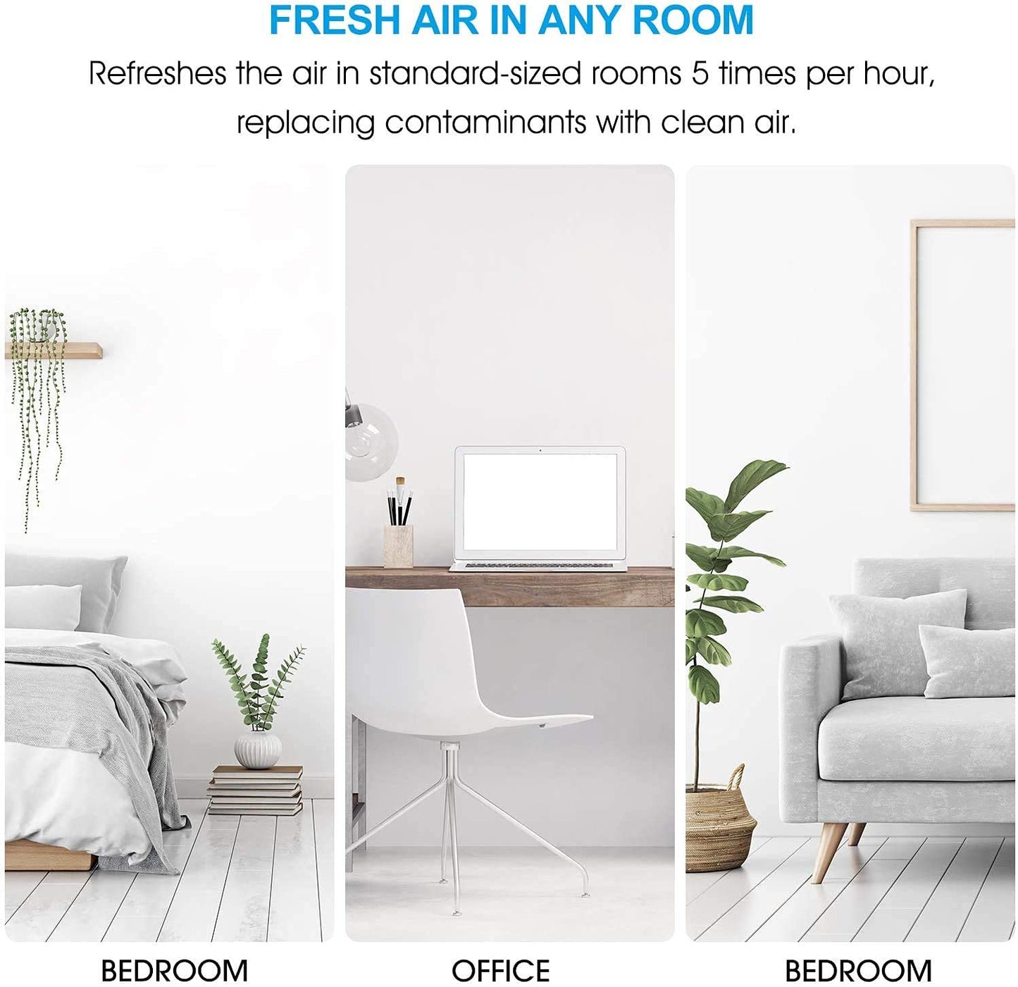 MOOKA Air Purifiers for Home Large Room 880ft²