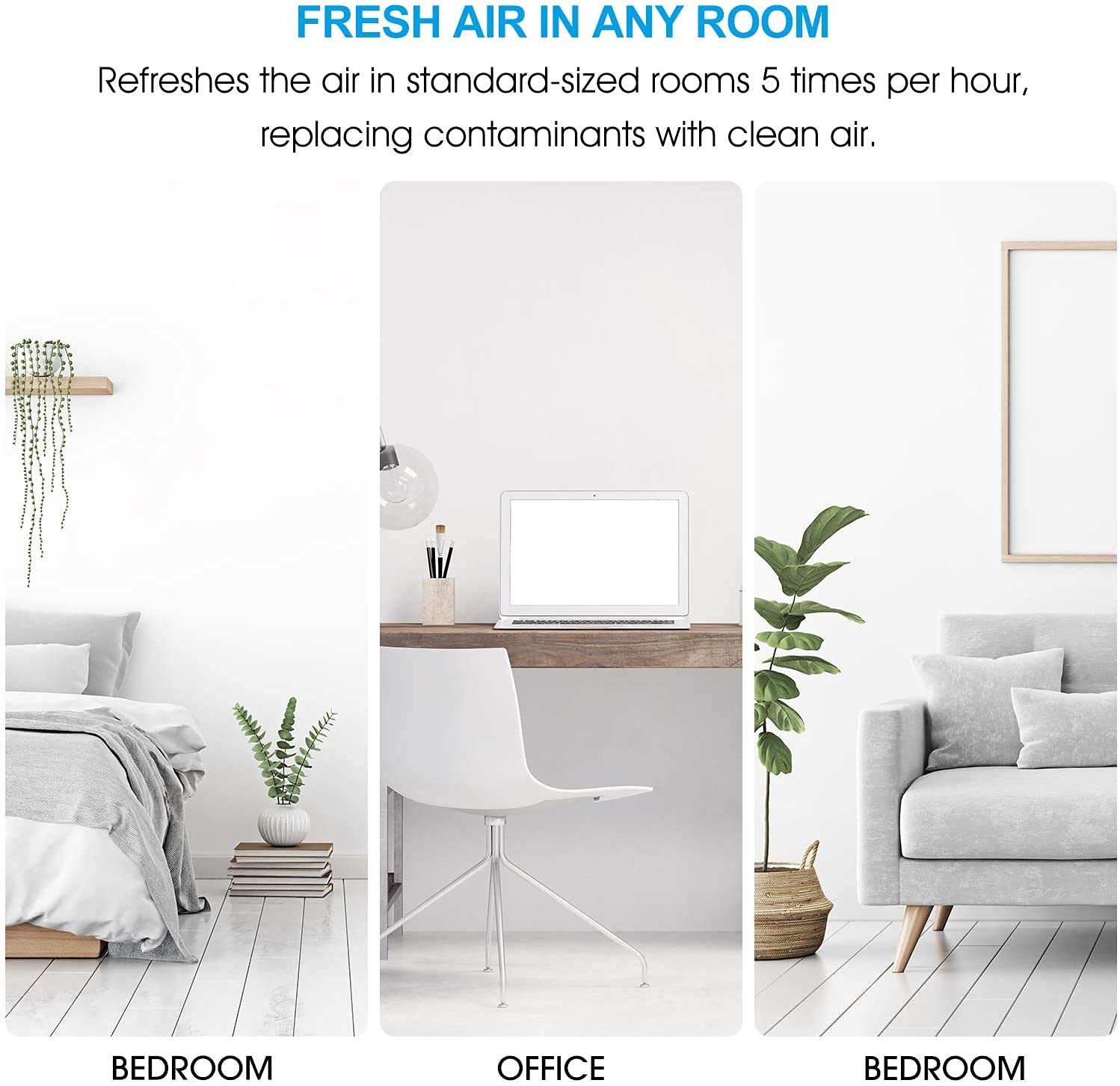 MOOKA Air Purifiers for Home Large Room 880ft²