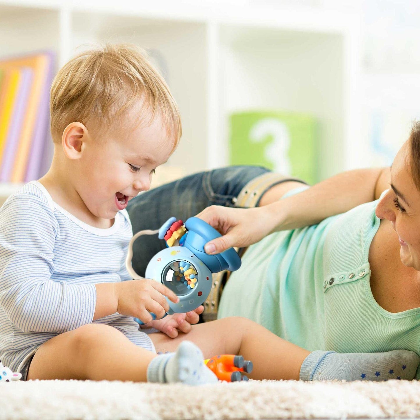 Rattle Toy | Infant Rattles 0-6 Months – Sensory Toys for Babies